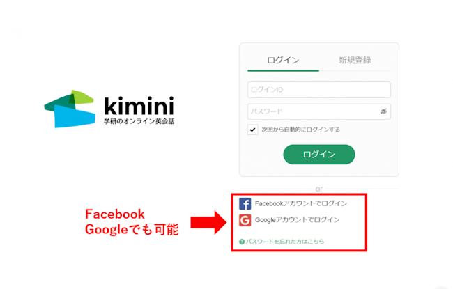 Kimini英会話ログイン3