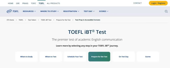 TOEFL-公式サンプル